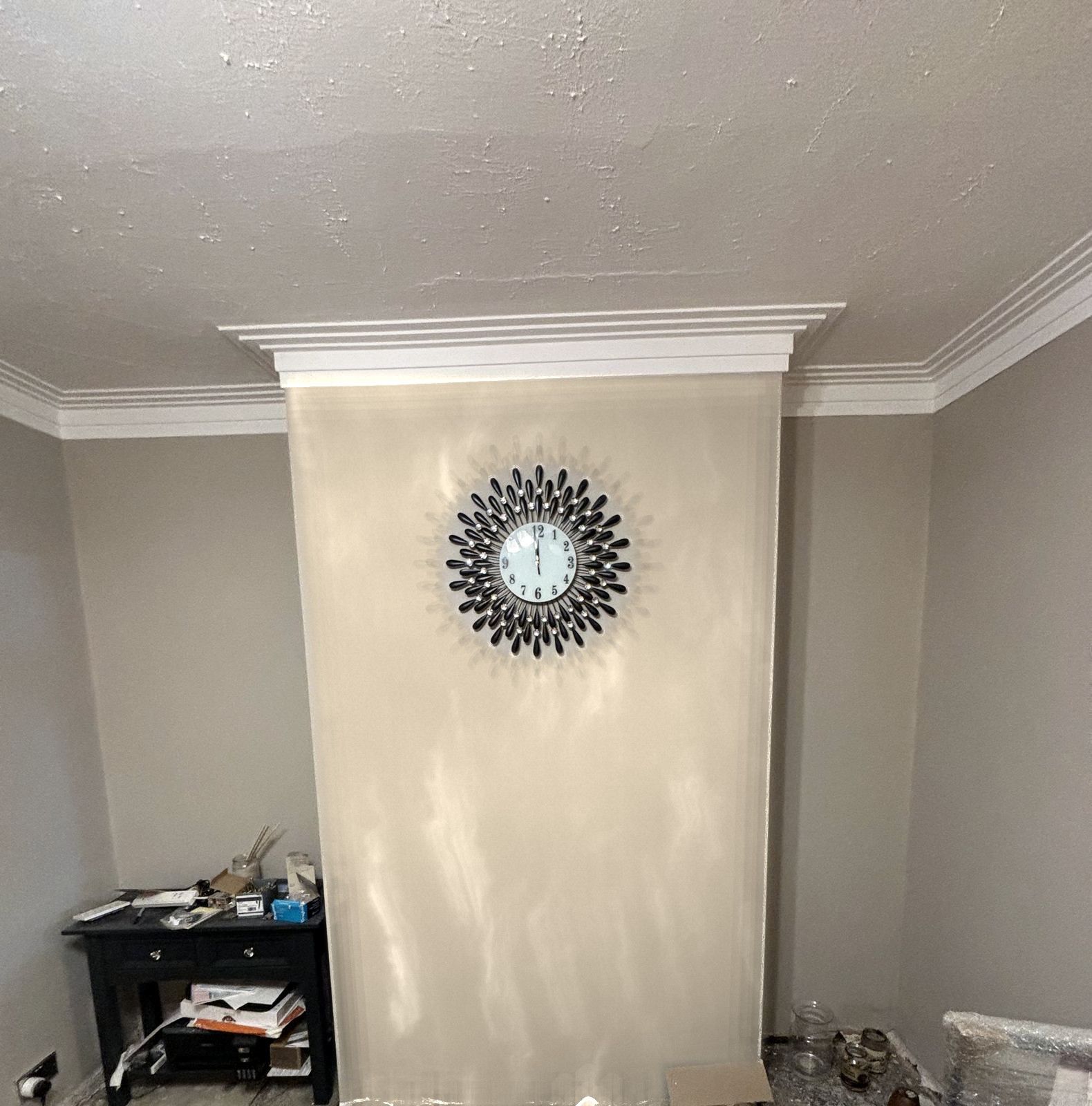 Venetian plaster on a chimney breast