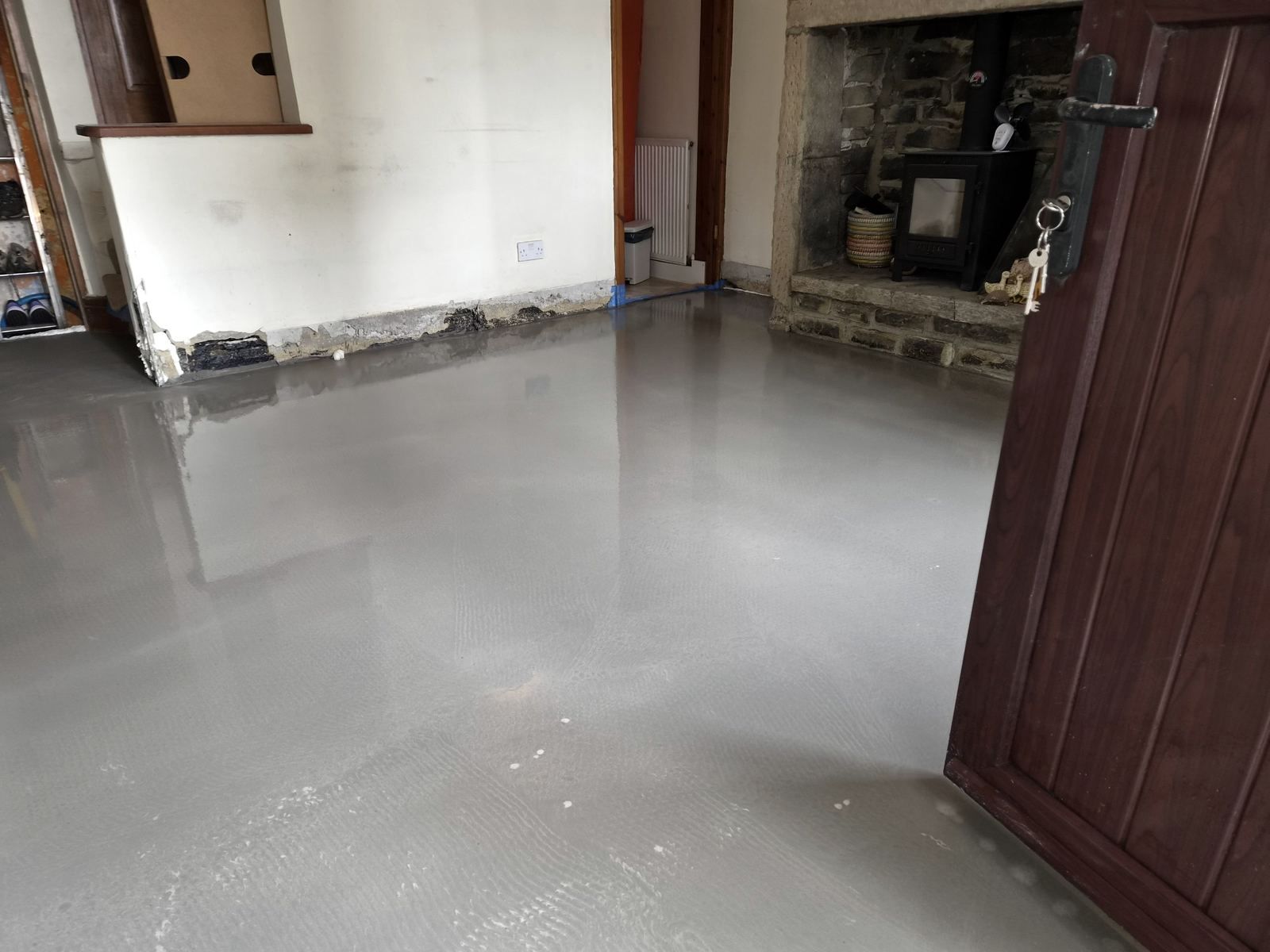Levelled to the hearth